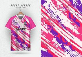 bakgrund för sporter jersey fotboll jersey löpning jersey tävlings jersey mönster rosa vit lila vektor