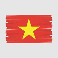 vietnam flag pinselvektor vektor