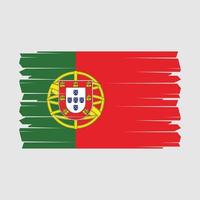 portugal flagga borsta vektor