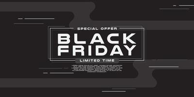 einfarbig schwarz Freitag, Jahreszeit Verkauf auf dunkel Hintergrund vektor