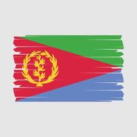 eritrea flagga borsta vektor