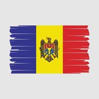 moldavien flagga borsta vektor