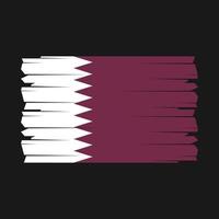 Katar-Flaggen-Pinsel-Vektor vektor