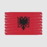 Albanien Flaggenvektor vektor