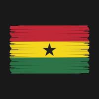 Ghana Flaggenvektor vektor