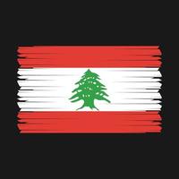 libanon flagge vektor