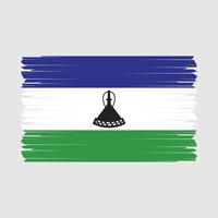 lesotho flagge vektor