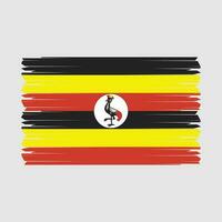 uganda flagge vektor