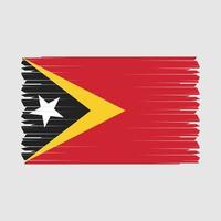 Östtimor flagga vektor