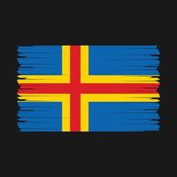 åland öarna flagga vektor