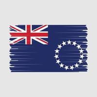 Cook Islands flagga vektor