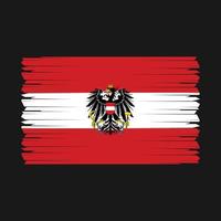 Österrike flagga vektor