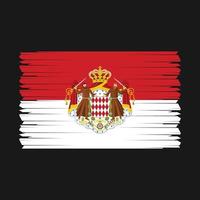 monaco flagga vektor