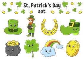 st. Patrick's Day Set vektor