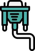 VGA-Kabel-Vektor-Icon-Design-Illustration vektor