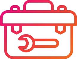 Toolbox-Vektor-Icon-Design-Illustration vektor