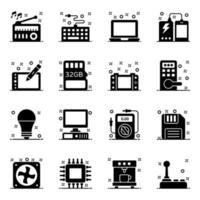 Computerzubehör und elektronische Geräte vektor