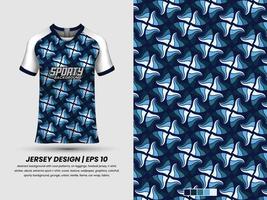 Fußball Jersey Design zum Sublimation, Sport t Hemd Design, Vorlage Jersey Profi Vektor