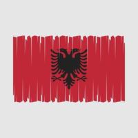 Albanien flagga vektor