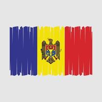Moldawien Flaggenvektor vektor