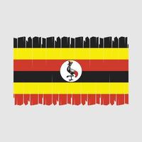 uganda flagga vektor