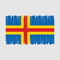 åland öarna flagga vektor