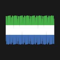 Sierra Leone Flaggenvektor vektor