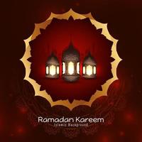 Ramadan kareem islamisch Festival schön Gruß Hintergrund vektor