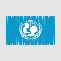 UNICEF Flagge Vektor