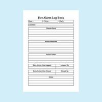 Feuer Alarm Notizbuch Innere. Feuer Abteilung Information Prüfer und Aktion Tracker Vorlage. Tagebuch Innere. Feuer Alarm Notizbuch und Ort Information Prüfer Innere. vektor