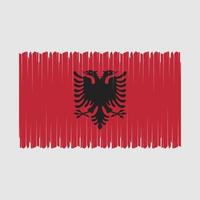 Albanien Flagge Vektor Illustration