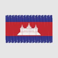 cambodia flagga vektor illustration