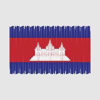 Kambodscha Flagge Vektor Illustration