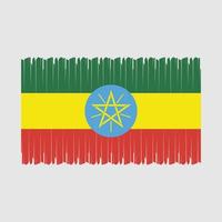 etiopien flagga vektor illustration
