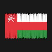 Oman Flagge Vektor Illustration