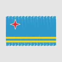 Aruba Flagge Vektor Illustration