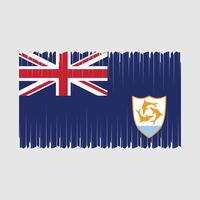 Anguilla Flagge Vektor Illustration