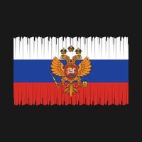 Russland Flagge Vektor Illustration