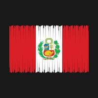 Peru Flagge Vektor Illustration