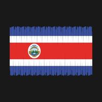 costa rica flagga vektor illustration