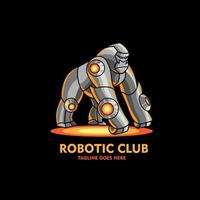 Logo Gorilla Roboter Vektor Vorlage Illustration