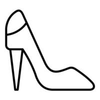 Vektorsymbol für High Heels vektor