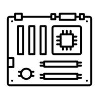 Motherboard-Vektorsymbol vektor