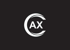 Initiale ein x minimalistisch modern Logo Identität Vektor