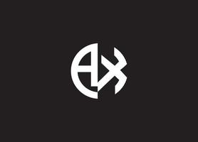 Initiale ein x minimalistisch modern Logo Identität Vektor