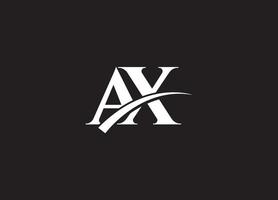 Initiale ein x minimalistisch modern Logo Identität Vektor