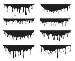 schwarz Spritzen isoliert auf transparent Hintergrund. Vektor Illustration. auf transparent Hintergrund. einstellen Symbol