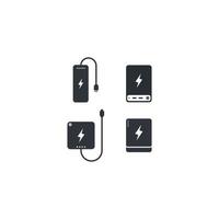 elektrisch Powerbank Vektor Symbol Konzept Design