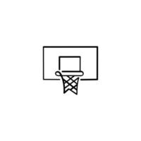 Basketball Band Linie Stil Symbol Design vektor