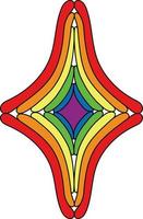 Stolz Monat Symbol. lgbtq Gemeinschaft. Vektor. vektor